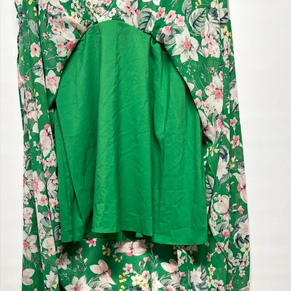 ✨Eliza J Floral Halter Chiffon Gown Size 16